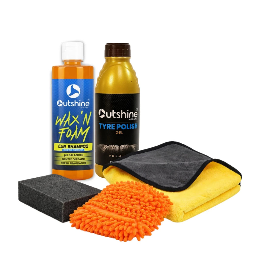Tyre Shine + Wash Kit