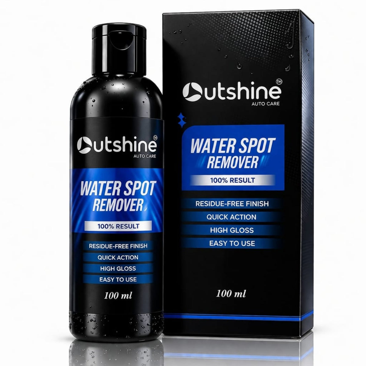 Water spot remover for car paint removing hard water stains and restoring shine