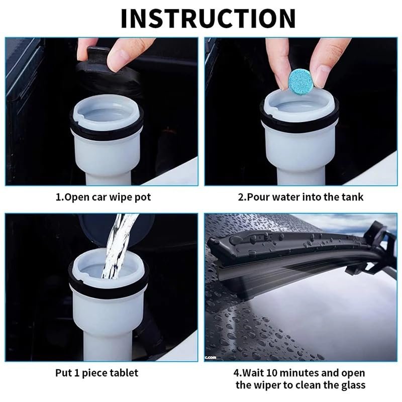 Outshine Windshield Glass Cleaner Tablet 12pc